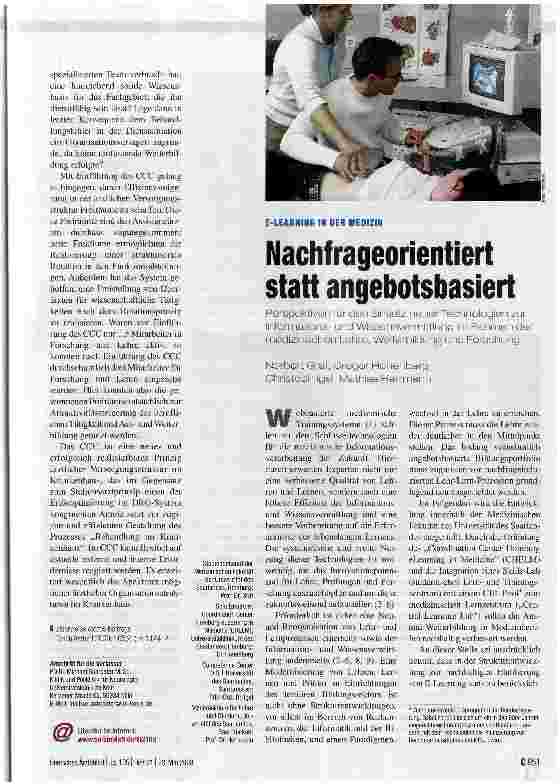 Vorschauseite 1: Nachfrageorientiert statt angebotsbasiert