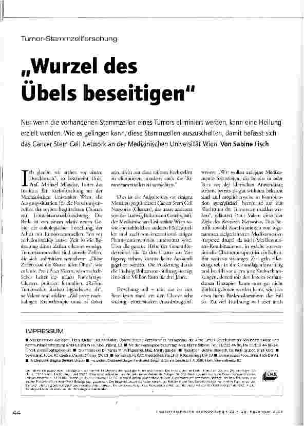 Vorschauseite 1: „Wurzel des Übels beseitigen