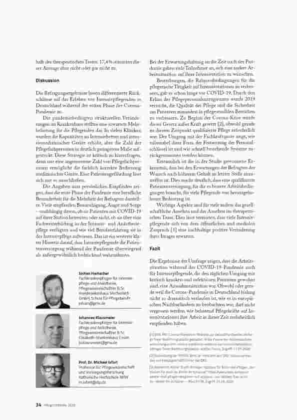 Vorschauseite 5: Wie Intensivpflegende die Corona-Krise erlebten