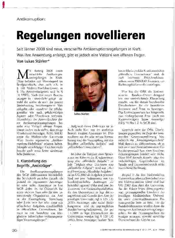 Vorschauseite 1: Regelungen novellieren