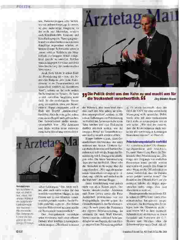 Vorschauseite 2: Hoppe verlangt Mut zur Wahrheit