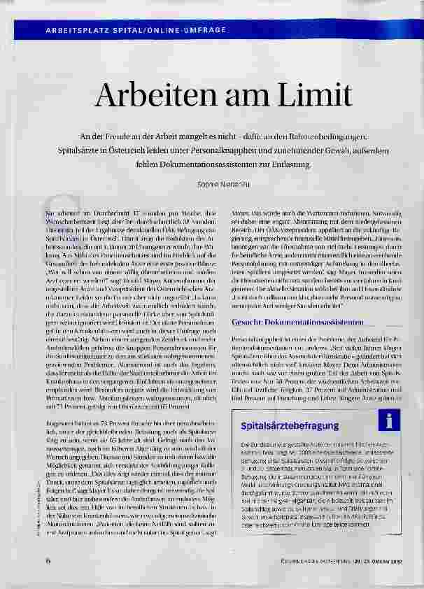 Vorschauseite 1: Arbeiten am Limit