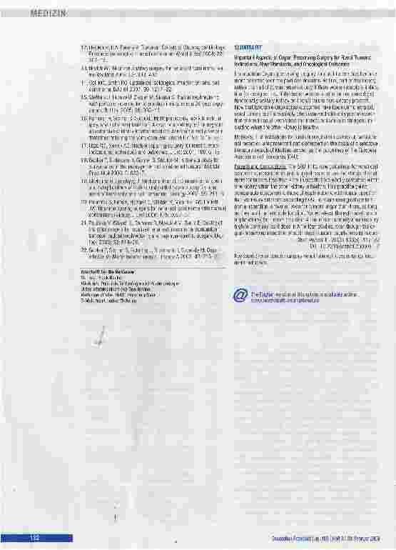 Vorschauseite 6: Wichtige Aspekte der organerhaltenden Nierentumorchirurgie