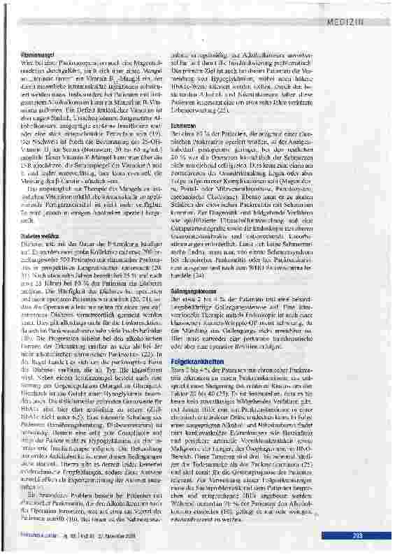 Vorschauseite 5: Der pankreasoperierte Patient