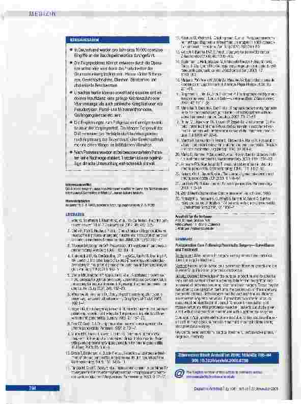Vorschauseite 6: Der pankreasoperierte Patient