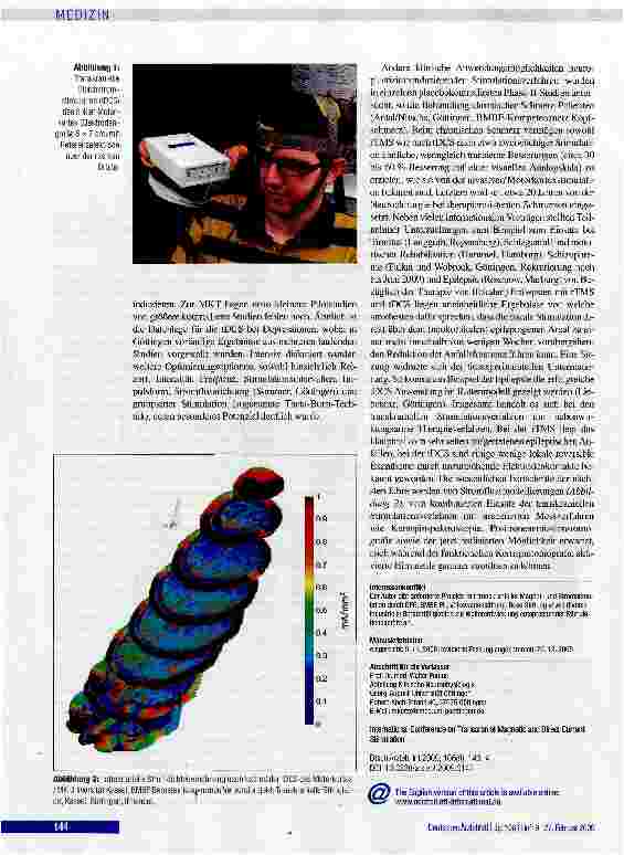 Vorschauseite 2: Transkranielle Magnetund Gleichstromstimulation