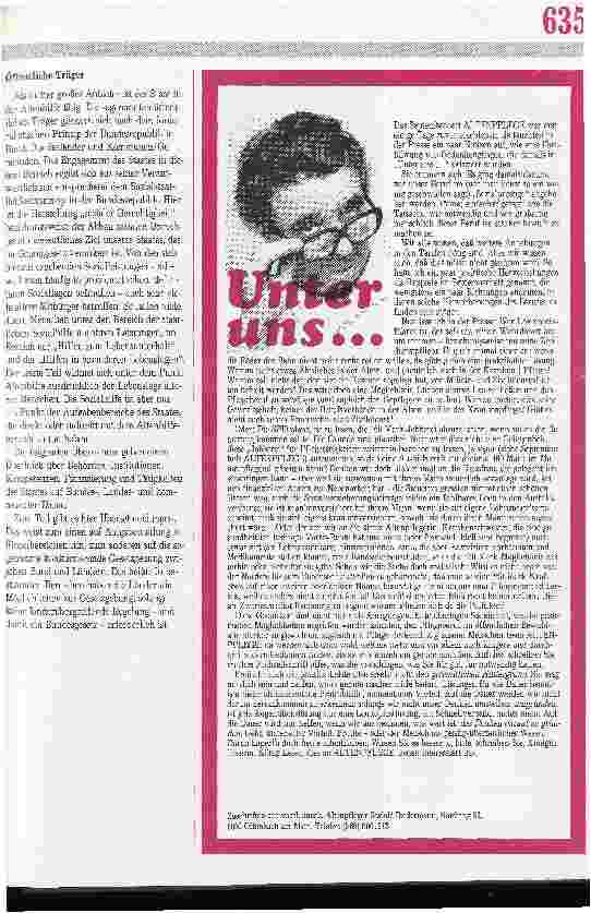 Vorschauseite 3: Weltanschaulich, religiös oder ideologisch geprägt? Die Bindung des Trägers muß mit der eigenen Überzeugung übereinstimmen