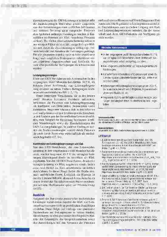 Vorschauseite 6: Individuelle Gesundheitsleistungen und Leistungsbegrenzungen