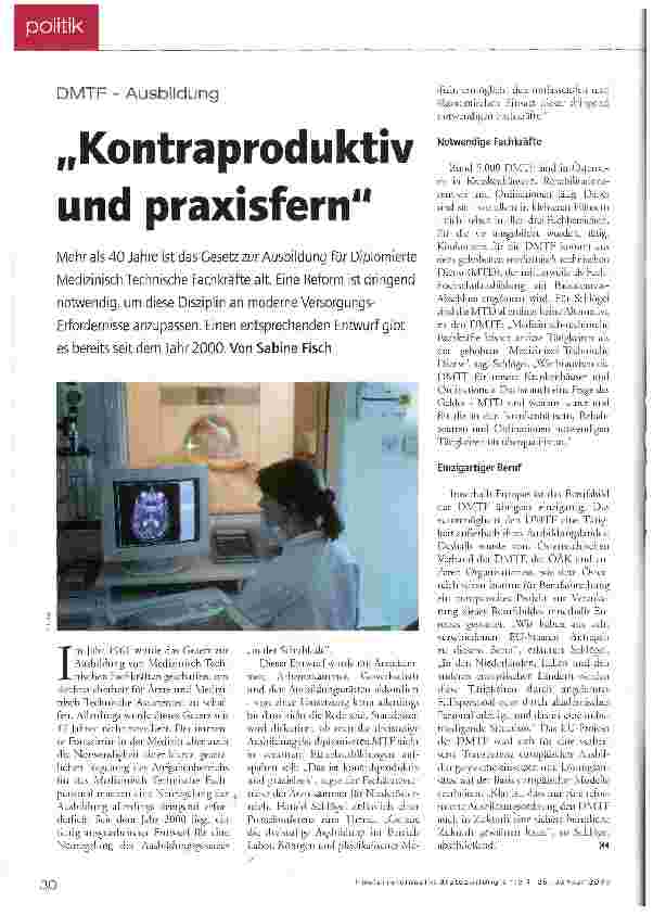 Vorschauseite 1: Kontraproduktiv und praxisfern