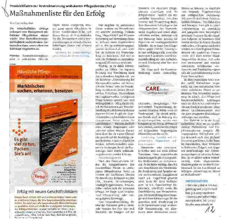 Vorschauseite 1: Maßnahmenliste für den Erfolg