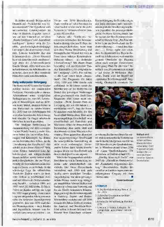 Vorschauseite 2: Sterben die Deutschen wirklich aus?