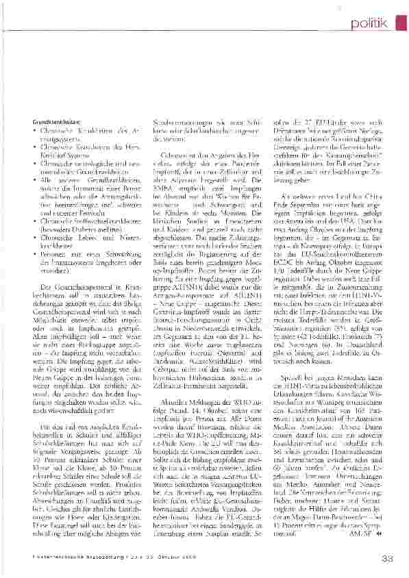 Vorschauseite 2: Impfung in Etappen