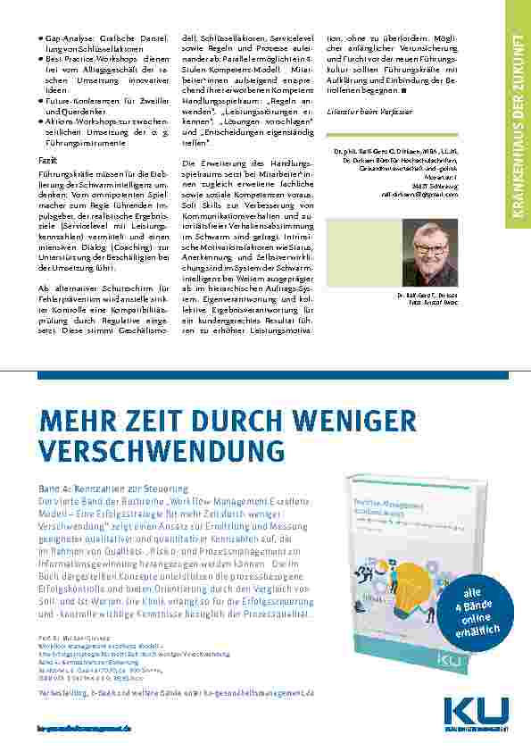 Vorschauseite 4: Schwarmintelligenz: Gesundheitsunternehmen als Schwarmorganisationen