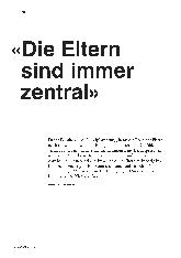 Vorschauseite 1: "Die Eltern sind immer zentral."