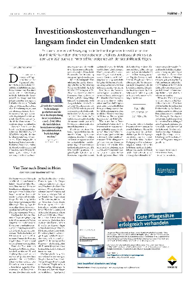 Vorschauseite 1: Investitionskostenverhandlungen – langsam findet ein Umdenken statt