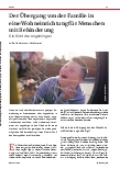 Vorschauseite 1: Der Übergang von der Familie in eine Wohneinrichtung für Menschen mit Behinderung: Die Sicht der Angehörigen