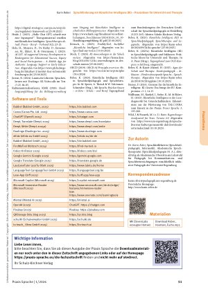 Vorschauseite 6: Sprachförderung mit Künstlicher Intelligenz (KI) – Praxisideen für Unterricht und Therapie