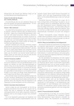 Vorschauseite 2: Innovationsfreude – Schaffen Sie Freiräume für Ihre Mitarbeitenden