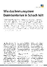 Vorschauseite 1: Wie das Immunsystem Darmbakterien in Schach hält