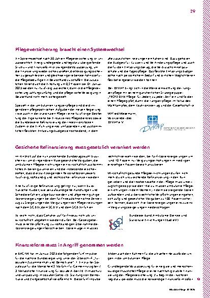 Vorschauseite 2: Was die Politik leisten muss