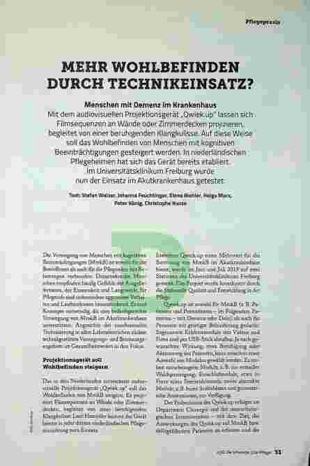 Vorschauseite 2: MEHR WOHLBEFINDEN DURCH TECHNIKEINSATZ?