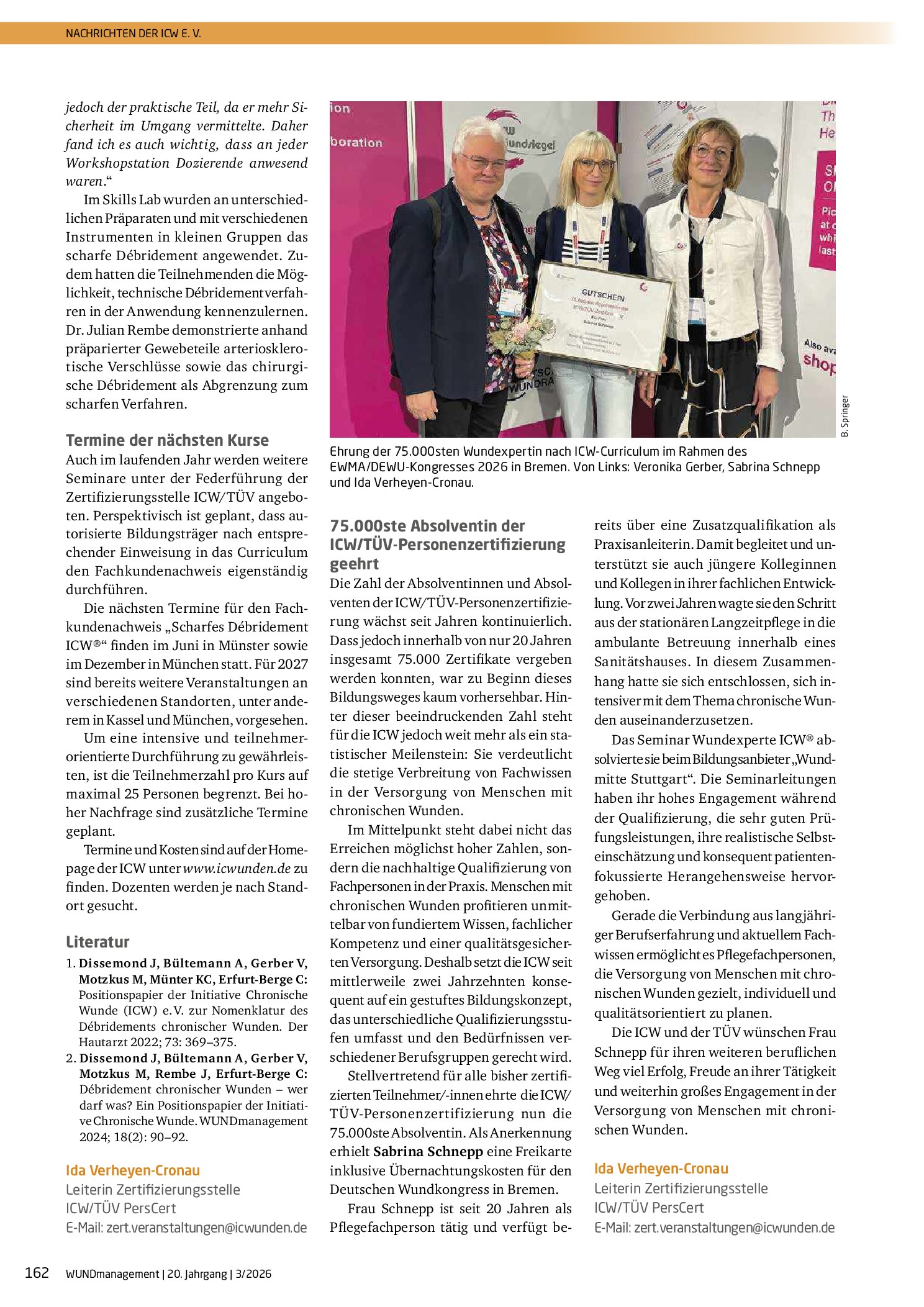 Vorschauseite 2: Nachrichten der ICW e. V.
