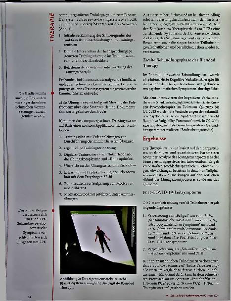 Vorschauseite 5: Mit Blended Therapy gegen Post-COVID: Vorstellung eines analogen und digitalen Therapiekonzepts - Teil 1