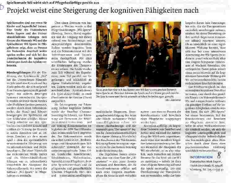 Vorschauseite 1: Projekt weist eine Steigerung der kognitiven Fähigkeiten nach