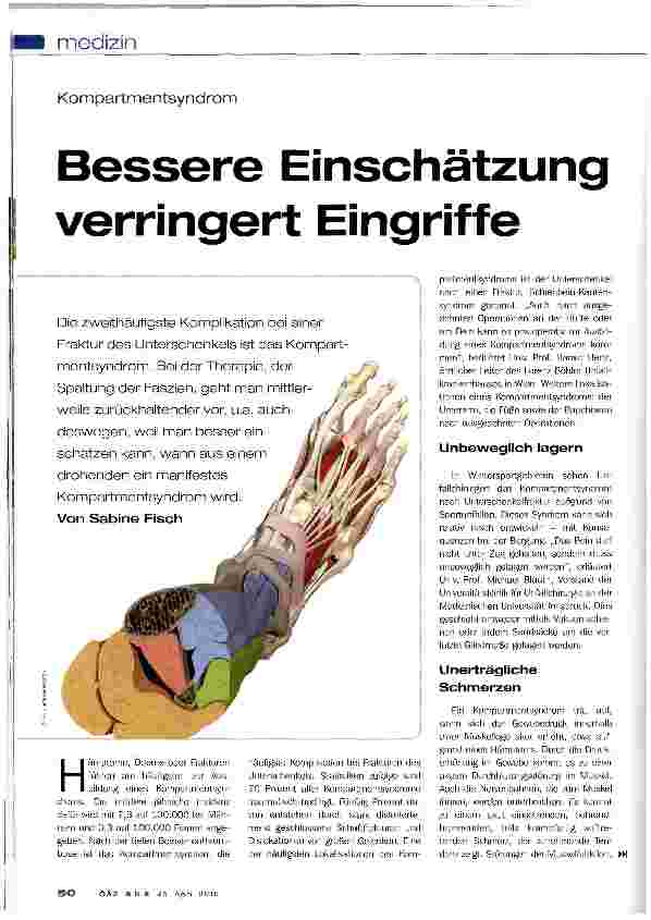 Vorschauseite 1: Bessere Einschätzung verringert Eingriffe