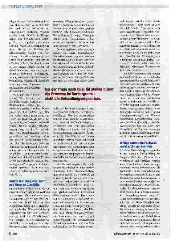 Vorschauseite 3: Bessere Vernetzung notwendig