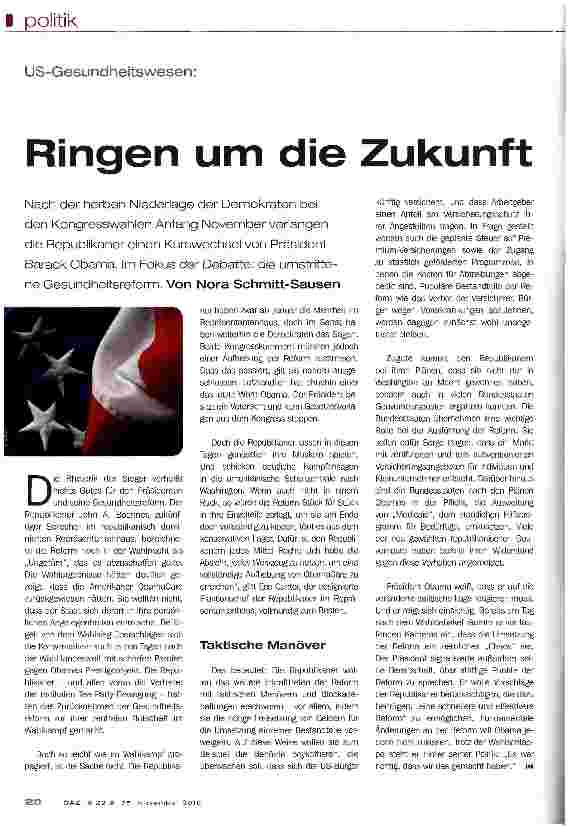 Vorschauseite 1: Ringen um die Zukunft