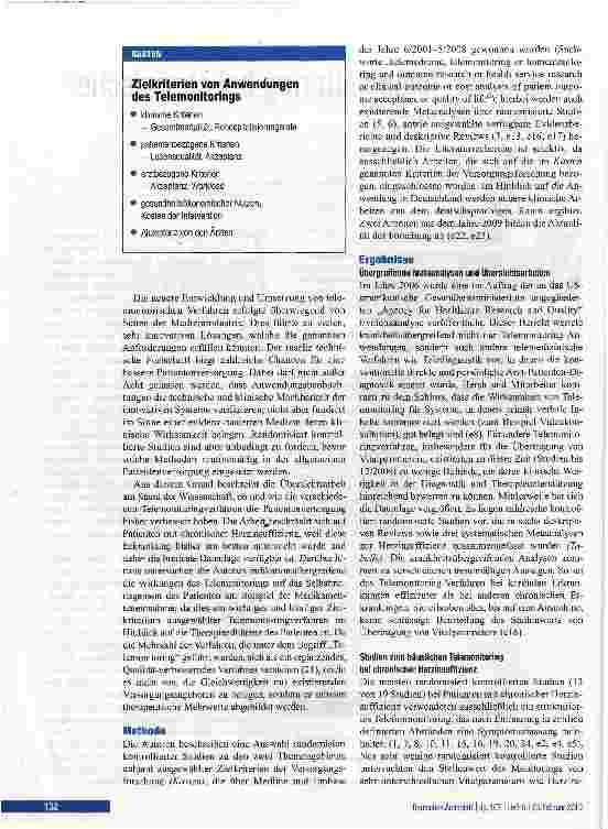 Vorschauseite 2: Häusliches Telemonitoring bei chronischer Herzinsuffizienz