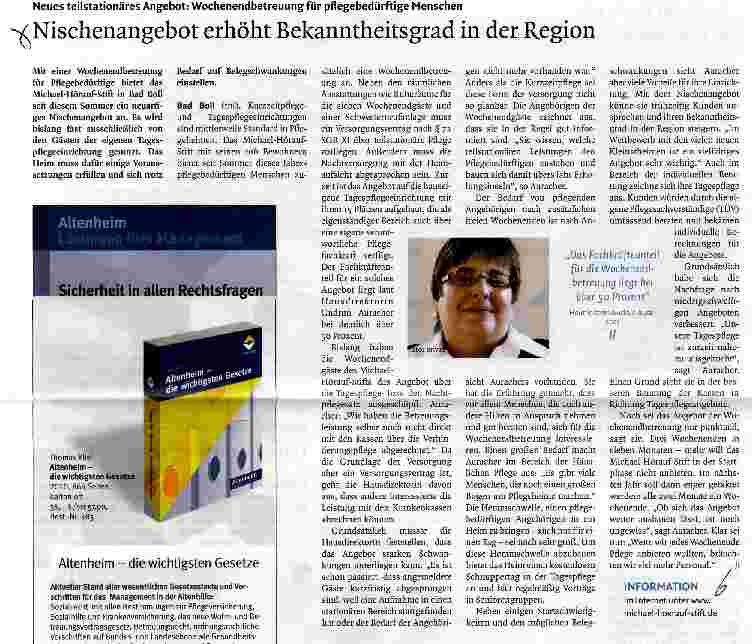 Vorschauseite 1: Nischenangebot erhöht Bekanntheitsgrad in der Region