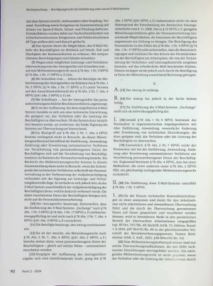 Vorschauseite 2: Beteiligungsrecht bei Einführung eines neuen E-Mail-Systems