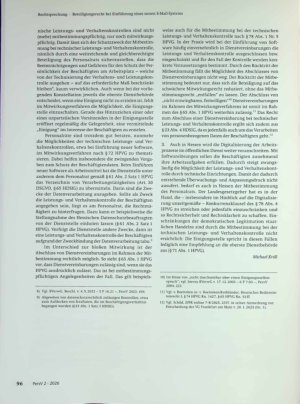 Vorschauseite 6: Beteiligungsrecht bei Einführung eines neuen E-Mail-Systems