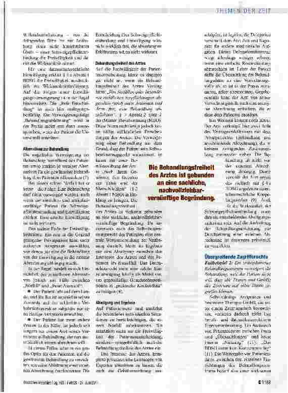 Vorschauseite 2: Selbstbestimmung hat Vorrang vor dem Effizienzinteresse