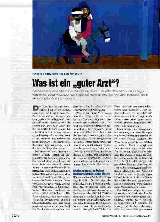 Vorschauseite 1: Was ist ein „guter Arzt?