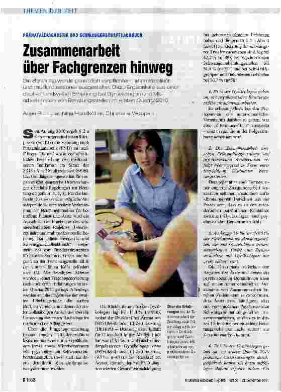 Vorschauseite 1: Zusammenarbeit über Fachgrenzen hinweg