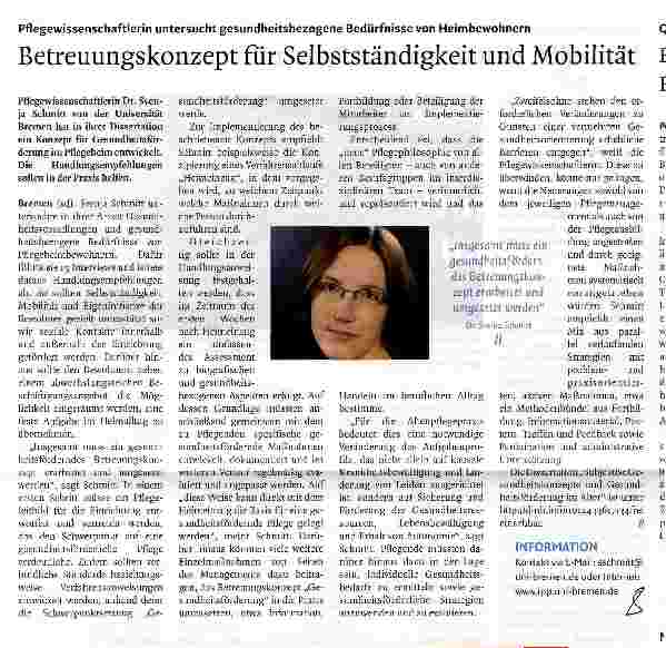 Vorschauseite 1: Betreuungskonzept für Selbstständigkeit und Mobilität