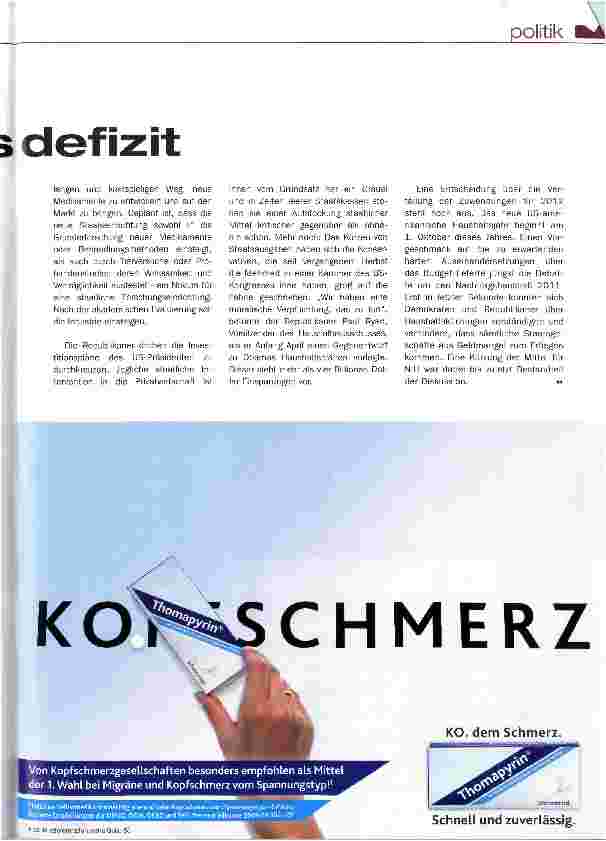 Vorschauseite 2: Priorität trotz Staatsdefizit
