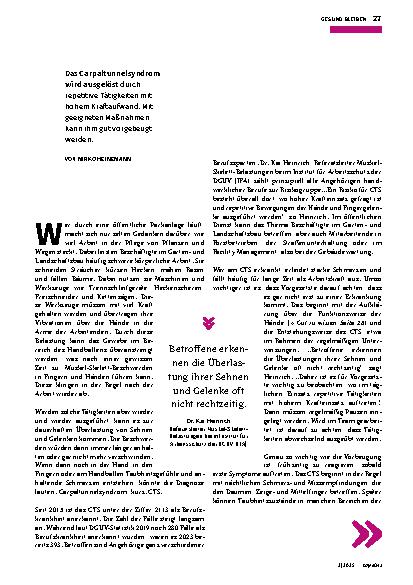 Vorschauseite 2: Hohe Belastung