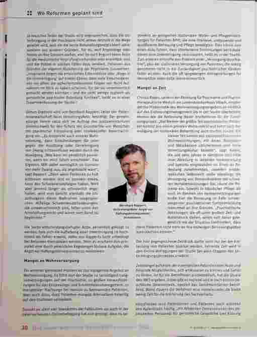 Vorschauseite 2: Zwischen psychiatrischer Versorgung und Versorgungspsychiatrie