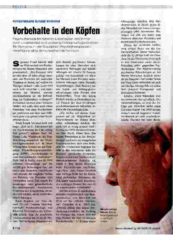 Vorschauseite 1: Vorbehalte in den Köpfen