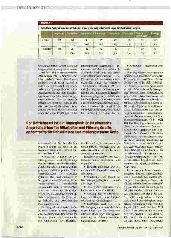 Vorschauseite 2: Reha als wichtiger Baustein