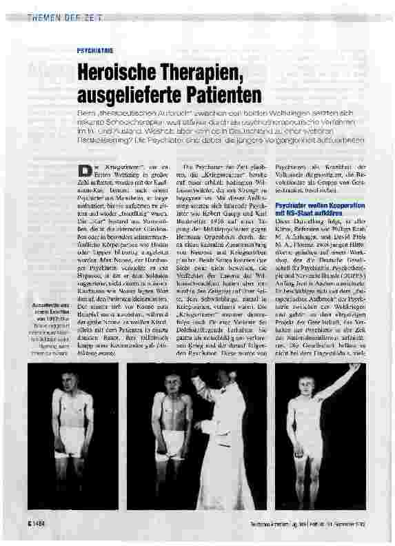 Vorschauseite 1: Heroische Therapien, ausgelieferte Patienten