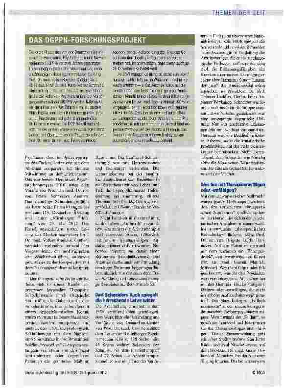Vorschauseite 2: Heroische Therapien, ausgelieferte Patienten