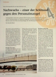 Vorschauseite 1: Nachwuchs - einer der Schlüssel gegen den Personalmangel