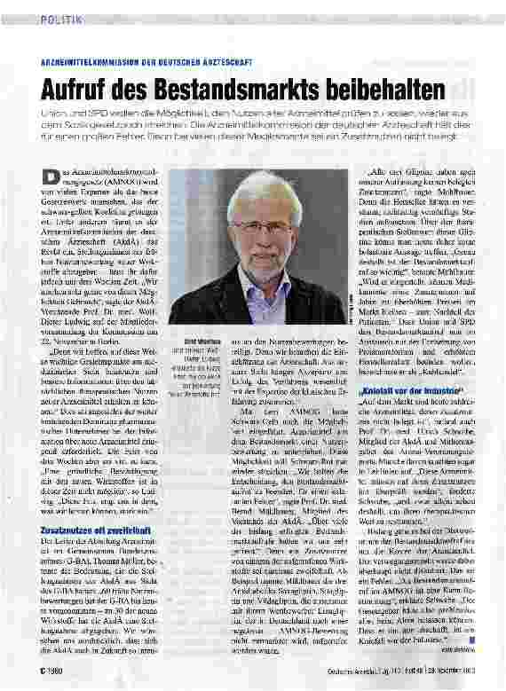 Vorschauseite 1: Aufruf des Bestandsmarkts beibehalten