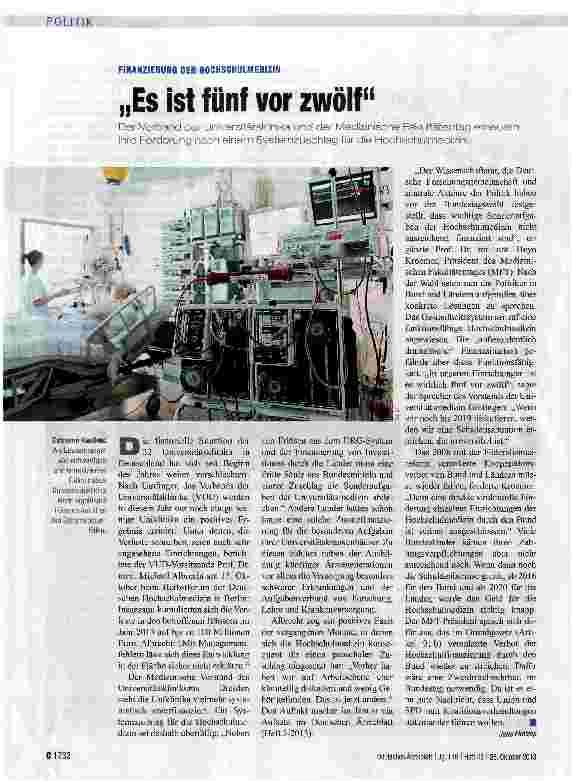 Vorschauseite 1: „Es ist fünf vor zwölf