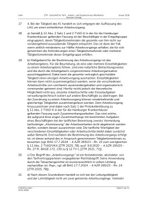 Vorschauseite 5: I. Tarifrecht Eingruppierung – Leiter einer staatlich anerkannten Lehranstalt für medizinische Berufe – entsprechende Tätigkeit
